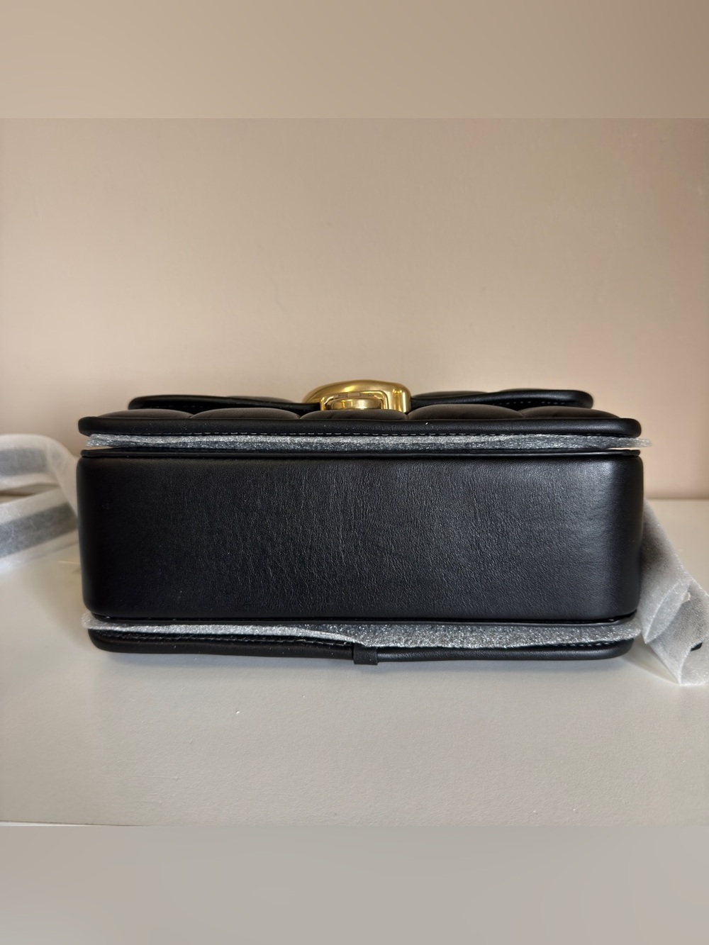 Coach Black Quilted Leather Shoulder Bag with Brass C-Clasp C7725 STUDIO - Picture 7 of 10